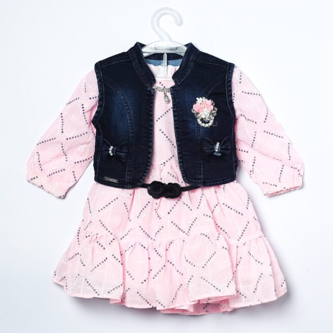 Little Dolly Pink Party Set Dress for Girls - A Symphony of Charm and Elegance