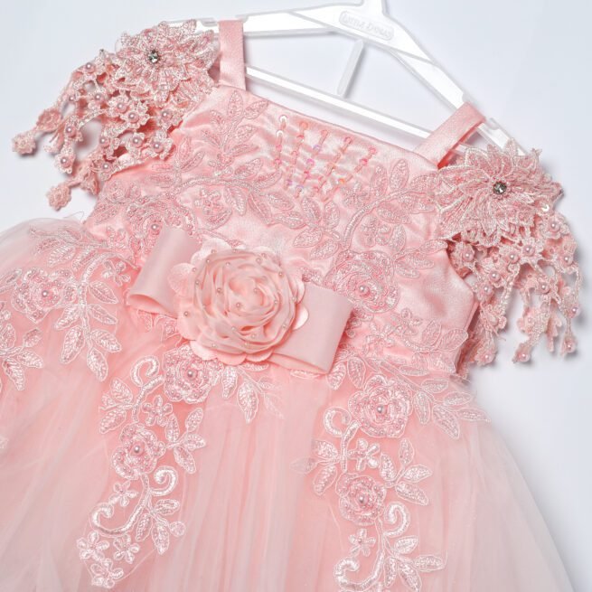 M PRINCESS Pink Party Frock - A Symphony of Elegance for Little Royalty - Image 4