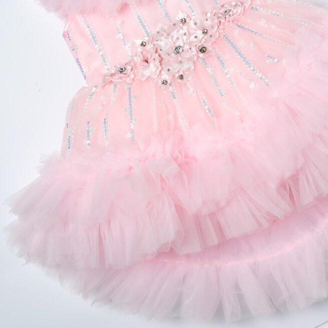 M PRINCESS Pink Party Frock - A Symphony of Elegance for Little Royalty - Image 3