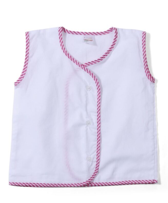 Tinycare Sleeveless Vests White Base Pack of 5 - Multicolour - Image 4