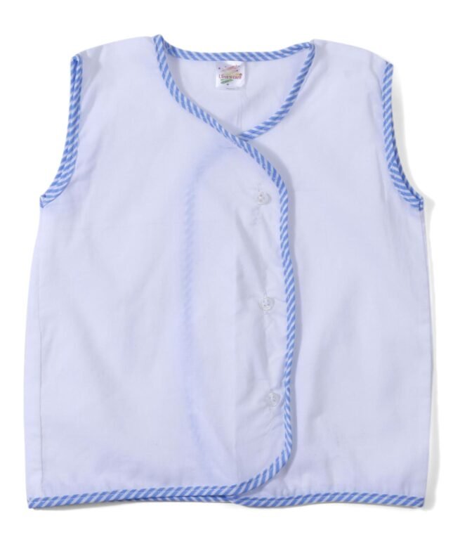 Tinycare Sleeveless Vests White Base Pack of 5 - Multicolour - Image 2