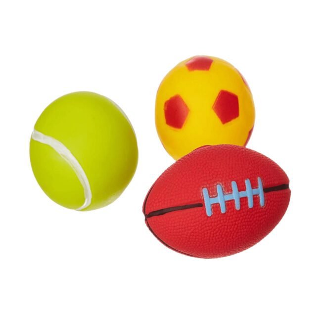 Ratna's Squeezy Toys Sports Ball Mix 3 pcs Pack for Infants.