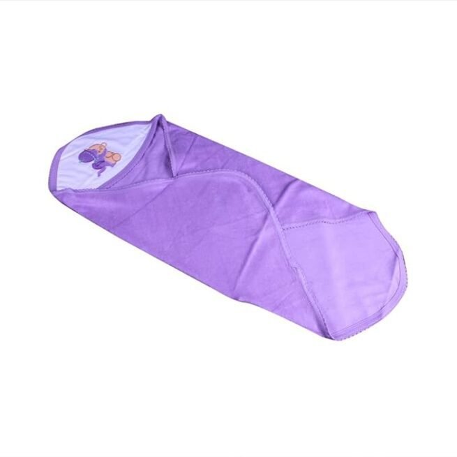 Tiny Care Hooded Towel Terry Double 333B- Purple