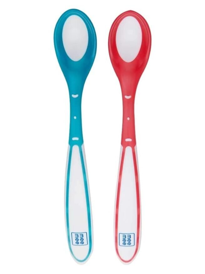 Mee Mee Baby Feeding Spoon | BPA-Free Baby Spoon Heat Sensor Color - Image 5