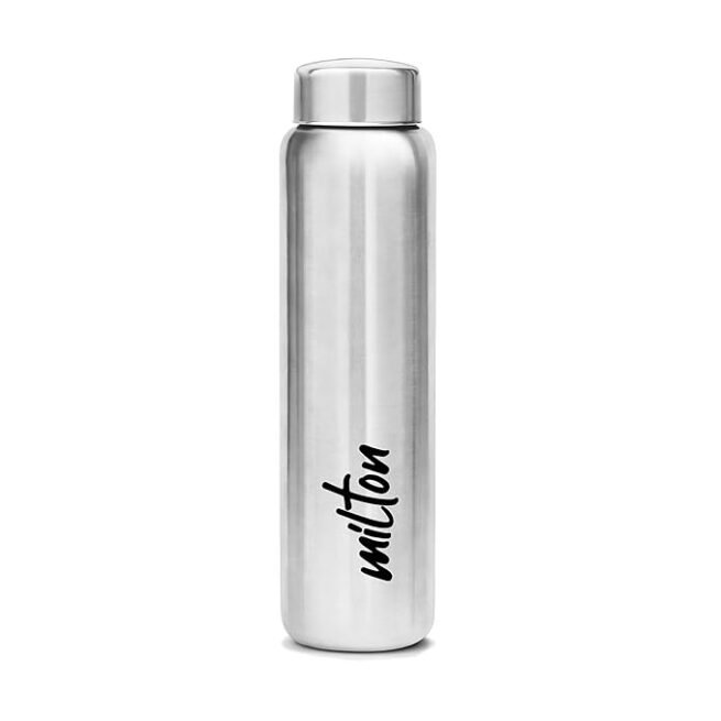 MILTON Aqua 1000 Stainless Steel Water Bottle, 1 pc, 950 ml, Silver