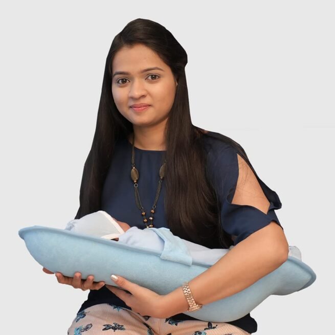 HOOPA Infant Carrier Blue | Baby Carrier, Reclined Carrier, Feeding Pillow (Blue) - Image 5