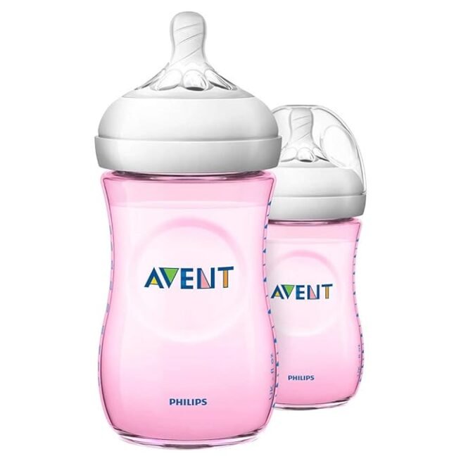 Philips Avent Natural 2. 0 Pink Feeding Bottle 260ml SCF034/10 - Image 4