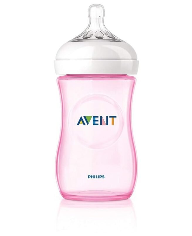 Philips Avent Natural 2. 0 Pink Feeding Bottle 260ml SCF034/10