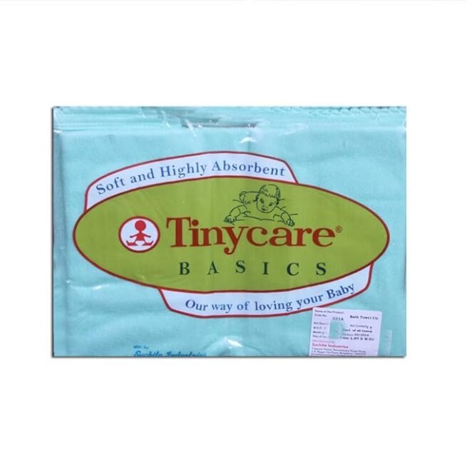 Tiny Care Baby Towel (Double Terry) 331A Colour- Green - Image 3