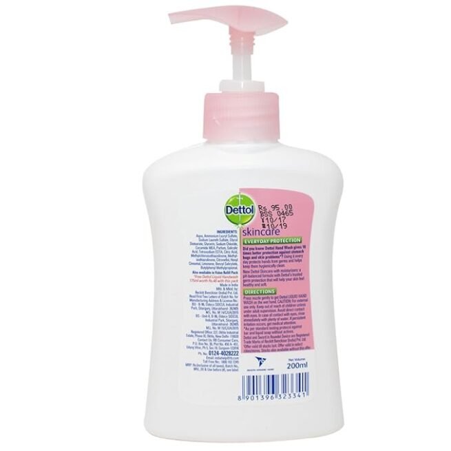 Dettol Skin Care Liquid Hand Wash - 200 ml - Image 3