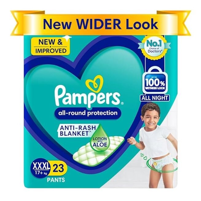 Pampers All round Protection Pants Style Baby Diapers, XXX-Large (XXXL) Size, 23 Count