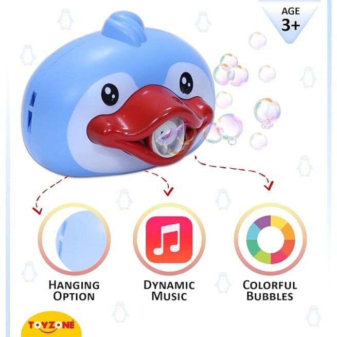 Toyzone Penguin Bubble Camera-57185 | Portable Bubble Maker - Image 3