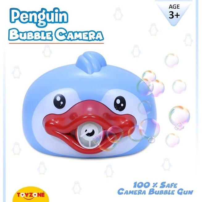 Toyzone Penguin Bubble Camera-57185 | Portable Bubble Maker - Image 5