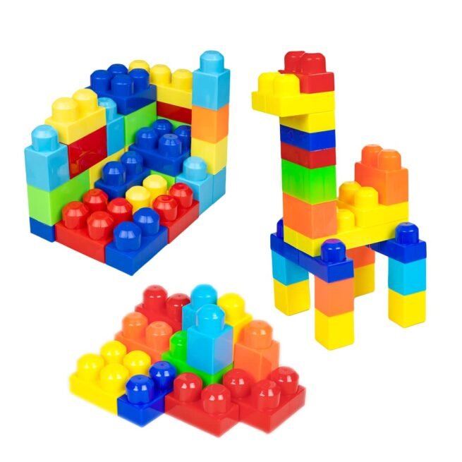 KIDSTHRILL 100 Giant Building Blocks Bag with Big Blocks Toys for Toddlers - Image 5