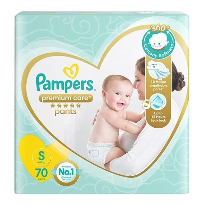 Pampers Premium Care Pants Diapers, Small, 70 Count