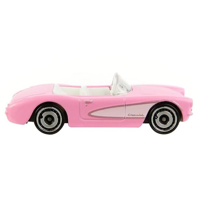 Hot Wheels Barbie The Movie Die-Cast Pink Corvette - Image 4