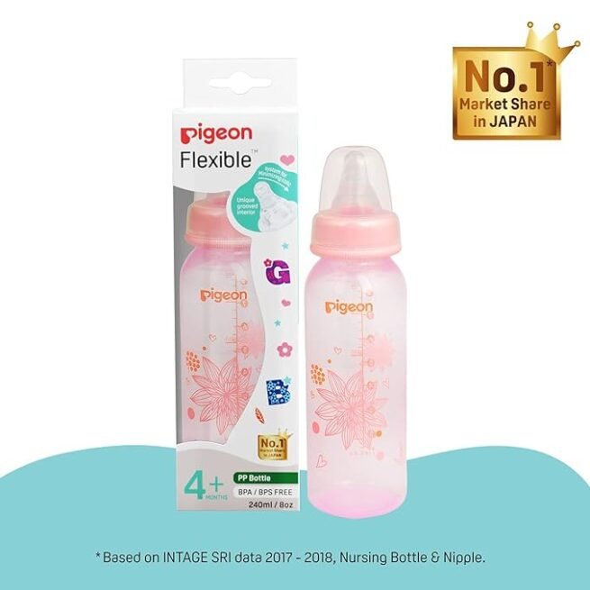 Pigeon Peristaltic Baby Clear Nursing/ Feeding Bottle RPP - Image 5