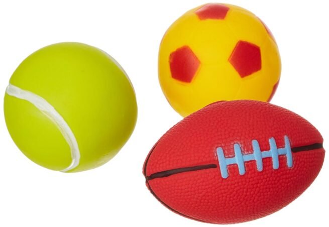 Ratna's Squeezy Toys Sports Ball Mix 3 pcs Pack for Infants. - Image 5