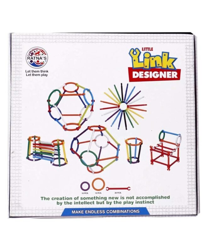 RATNA'S Little Link Designer for Kids. Build and Construct AS Many Objects AS You CAN. A Perfect Creativity Game - Image 4