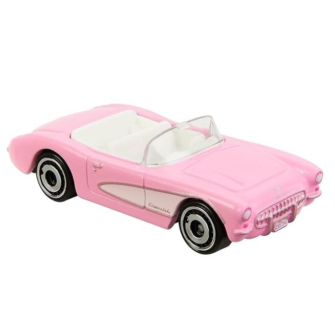 Hot Wheels Barbie The Movie Die-Cast Pink Corvette - Image 3