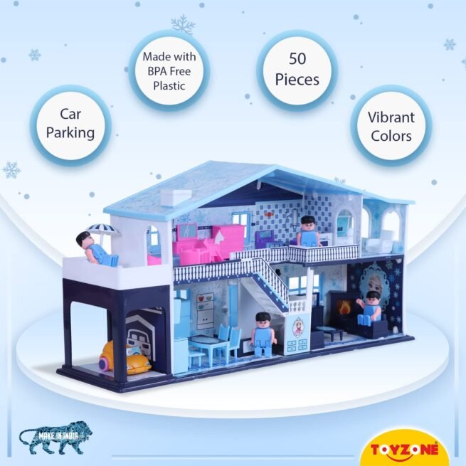 Toyzone Dollhouse (50 pcs) | Play Set for Girls| Role Play Set - Image 4