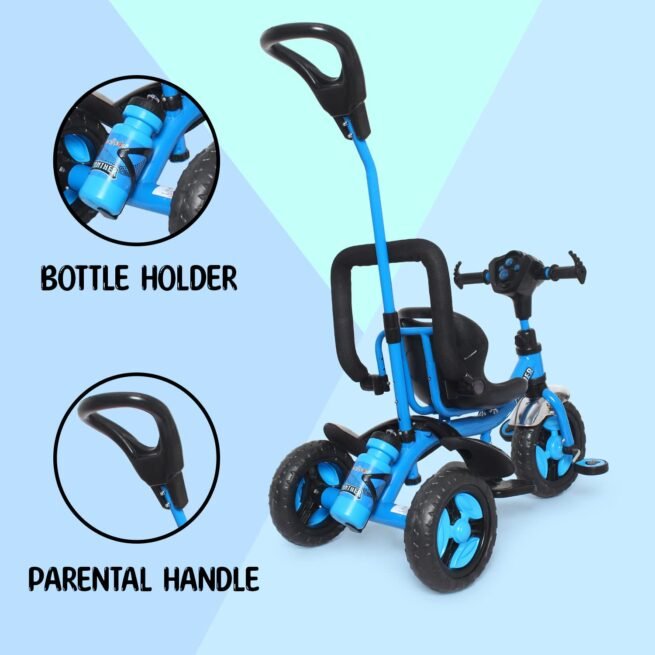 Fun Ride Kids Tricycle Panther 2in1 for 1 to 5 Years - Plug and Play Baby Trike with Music and Lights with Removable Parental Control Handle - Image 5