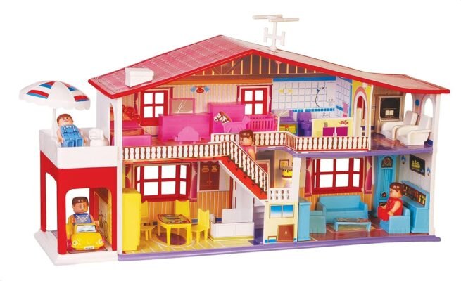 Toyzone Dollhouse (50 pcs) | Play Set for Girls| Role Play Set - Image 3