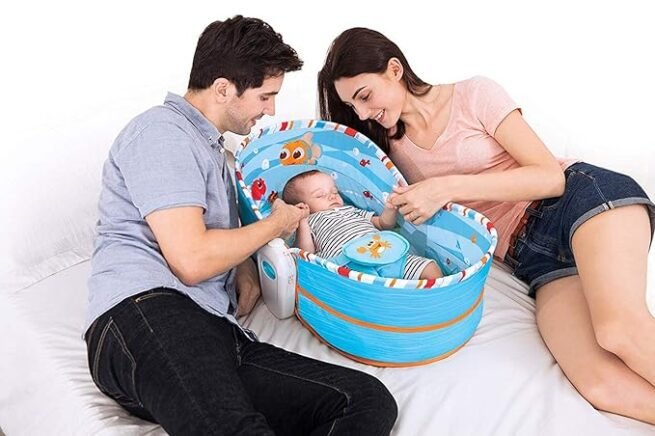 Mastela 5 in 1 Baby Bassinet Rocker Rocking Napper, Bounce, Chair - Image 3