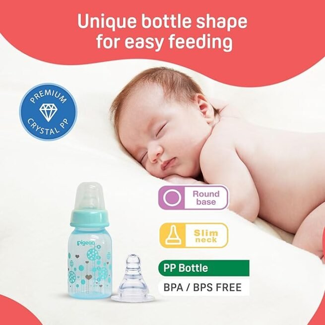 Pigeon Peristaltic Baby Clear Nursing/ Feeding Bottle RPP Nipple - Image 5