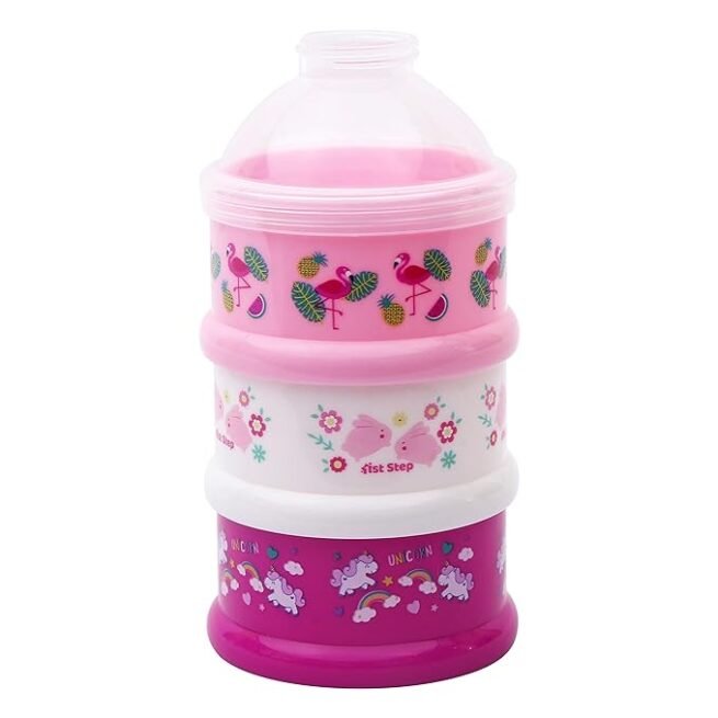 1st Step BPA Free Polypropylene 3-Tier Milk Powder Container