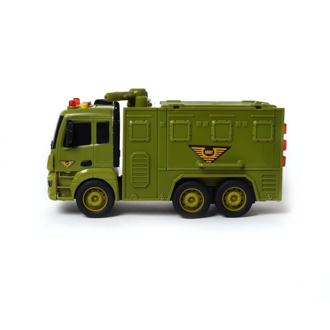 Toyzone Friction Powered Toy | Vehicles Truck | Army Rescue Truck - Image 4