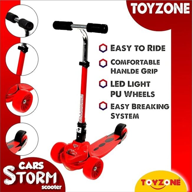 Toyzone Disney Cars Storm Scooter-66439 - Image 4