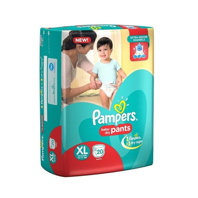 Pampers Extra Large Size Baby Diapers Pants (20 Count)