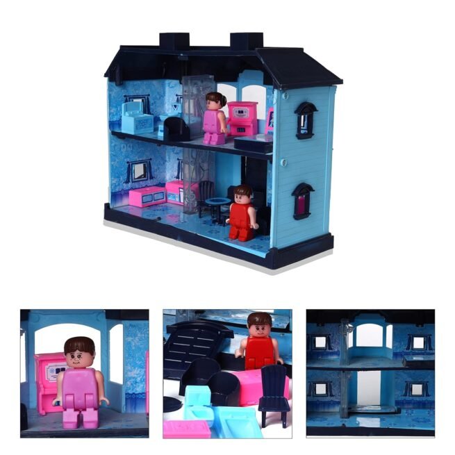 Toyzone Doll House (24 Pcs) |  Doll House Play Set - Image 2