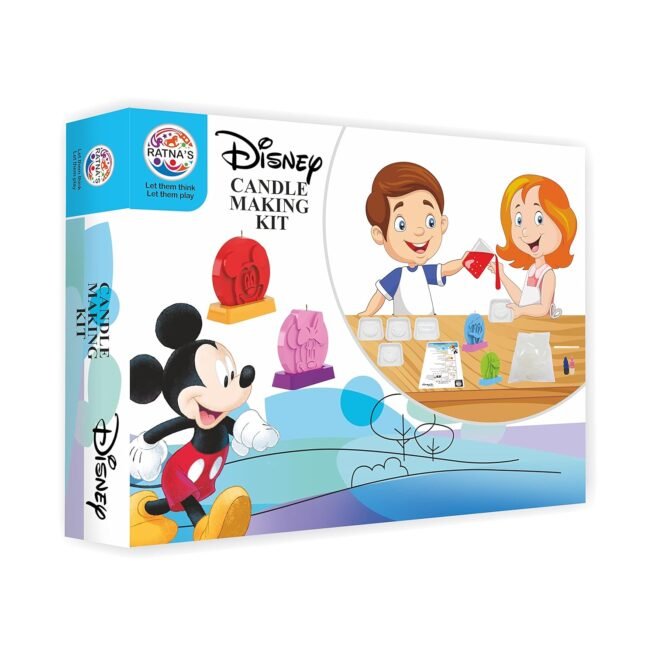 RATNA'S Disney Candle Making Kit Mickey & Friends Printed Art and Craft Activity DIY Kit for 5+ Years Kids