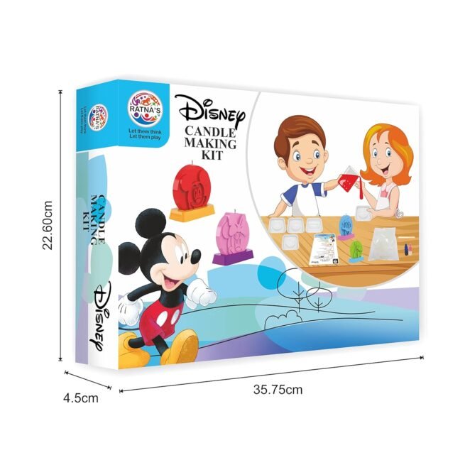 RATNA'S Disney Candle Making Kit Mickey & Friends Printed Art and Craft Activity DIY Kit for 5+ Years Kids - Image 2