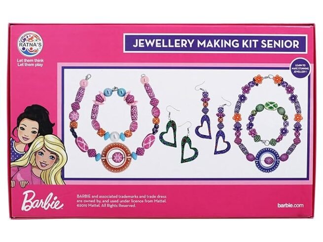 RATNA'S Acrylic Barbie Jewellery Making Kit Senior for Girls - Image 2