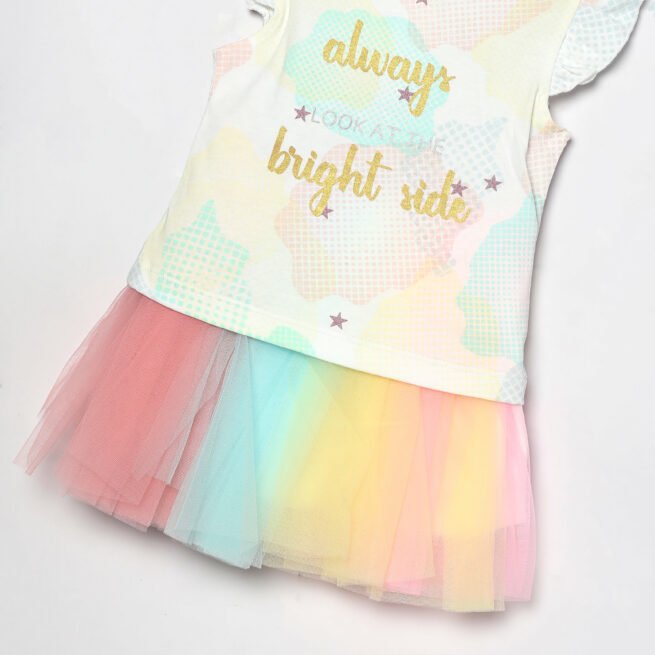 TOFFY HOUSE Multicolor Skirt & Top Set for Baby Girls (3M - 3Y) - Image 5