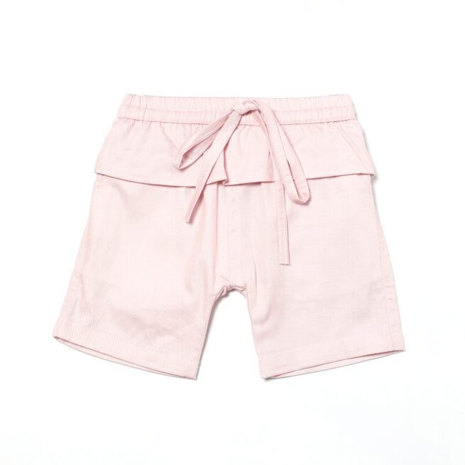 Sweet Serenity: Chocolate Baby Set with White Top and Pink Trousers - Image 7