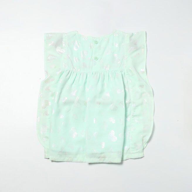 Chocolate Baby Mint Green Dress for Girls - A Breath of Elegance for Little Angels