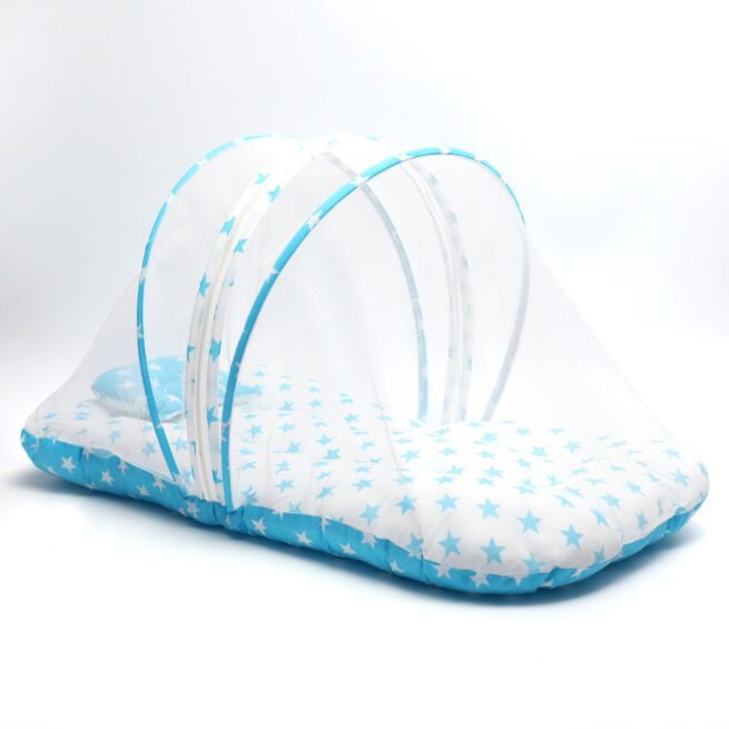 Bed With Mosquito Net Cotton Star Print - Image 4