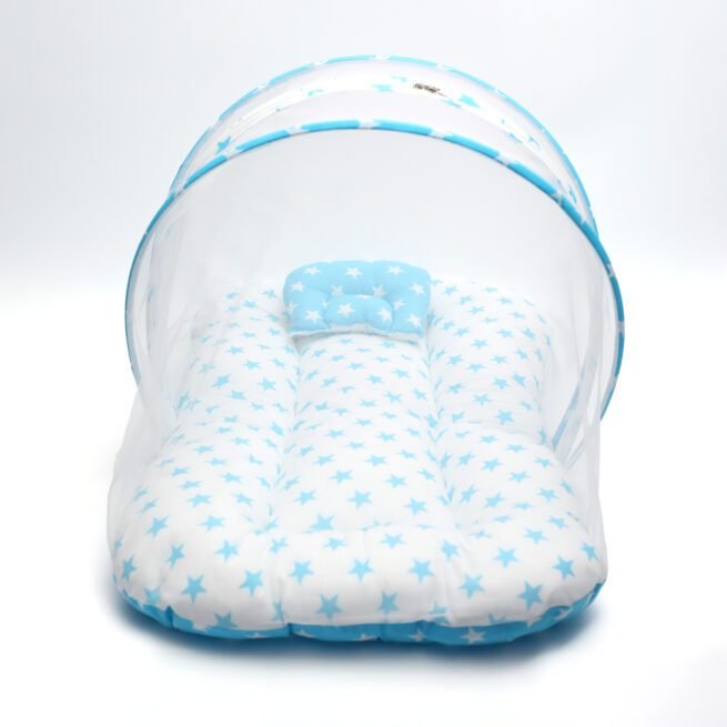 Bed With Mosquito Net Cotton Star Print - Image 3