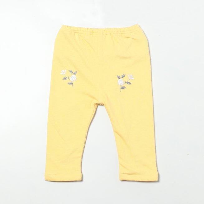 Sunny Splendor: Chocolate Baby Brand Yellow and White Dress Set for Girls - Image 2