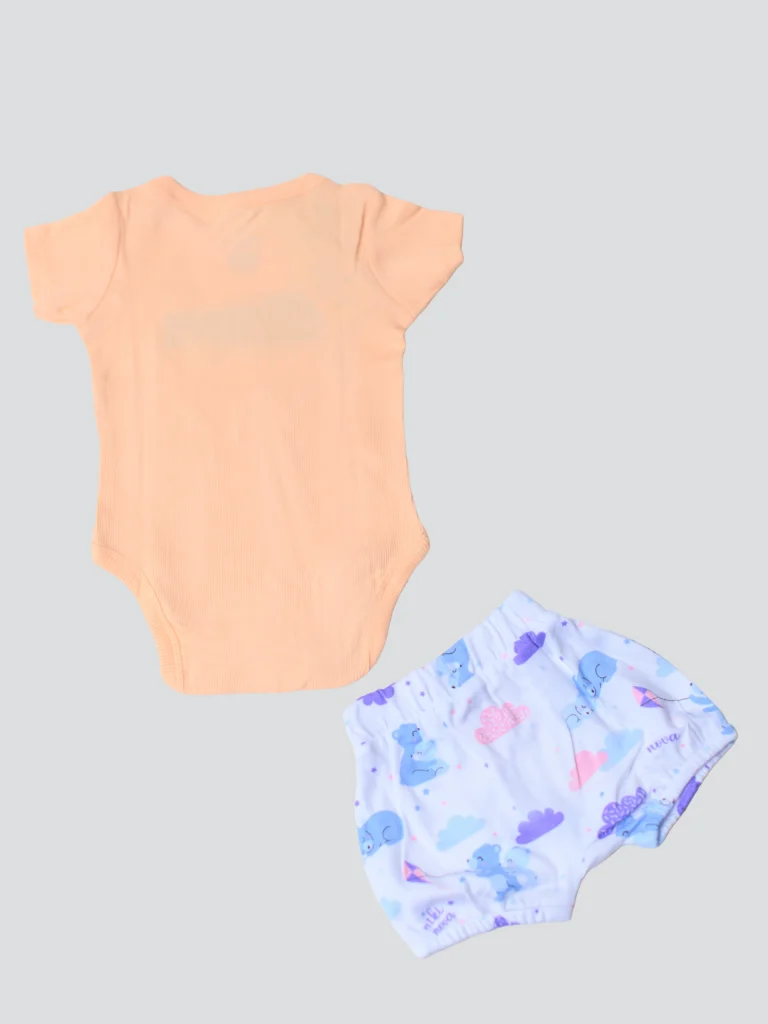 Baby Onesie & Shorts Set – 2 Piece