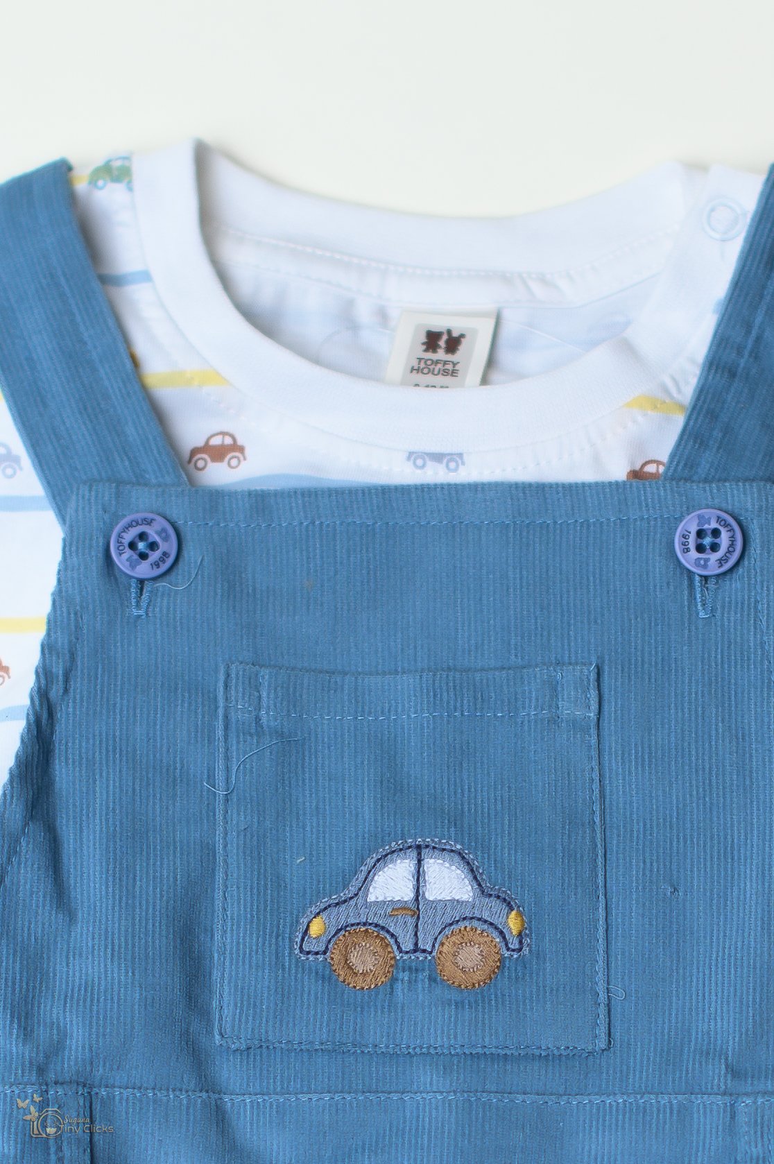 BOY WOVEN HALF DUNGAREE - Image 2