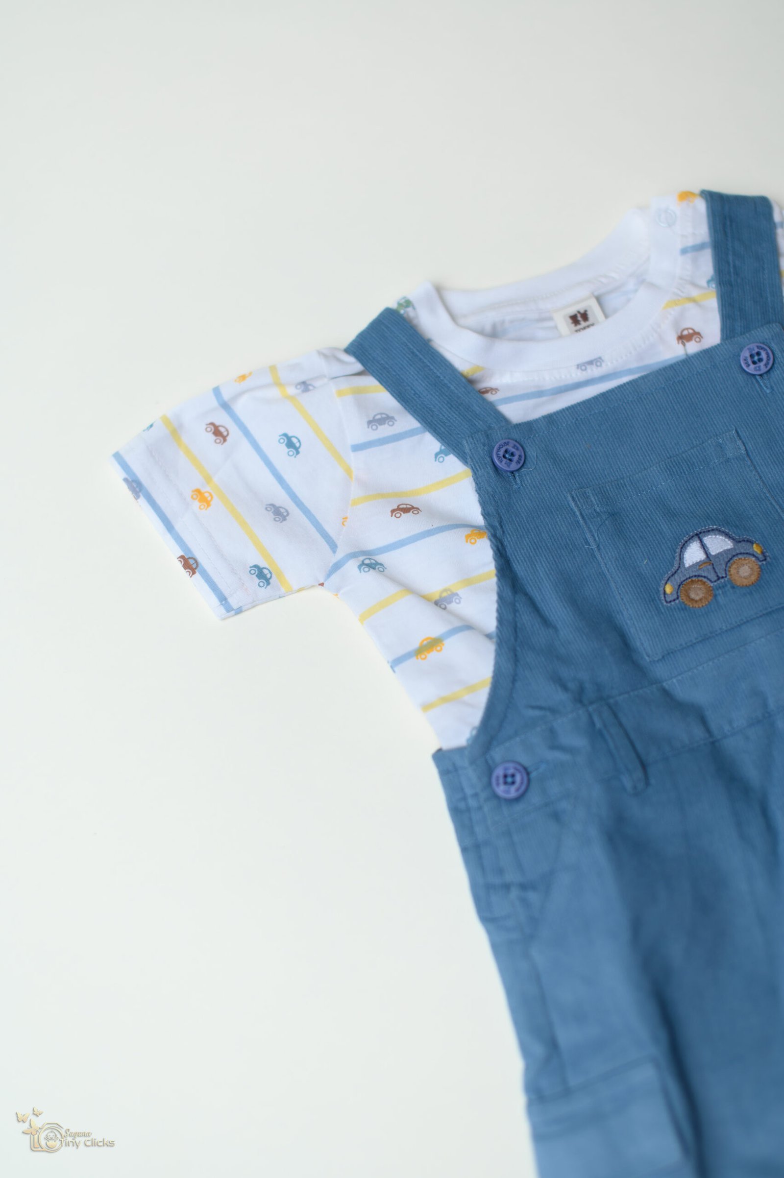 BOY WOVEN HALF DUNGAREE - Image 7