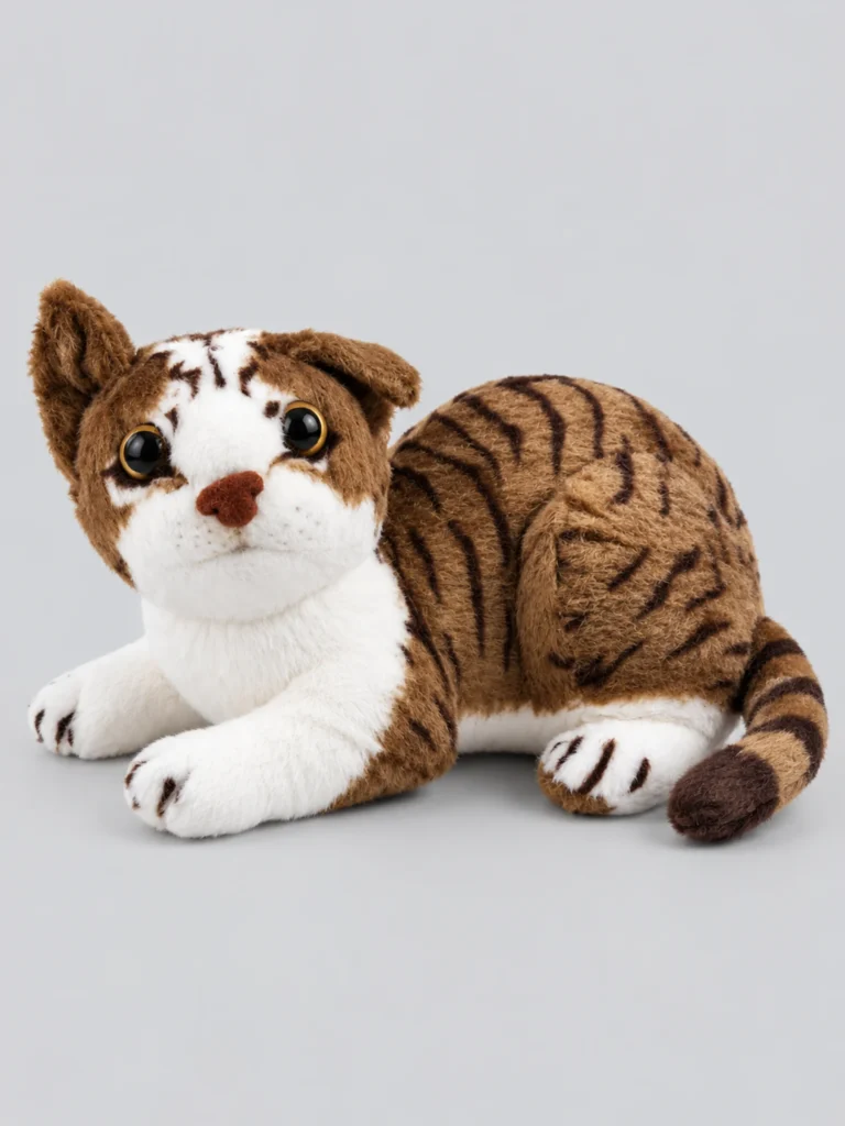 Brown Tabby Plush Cat
