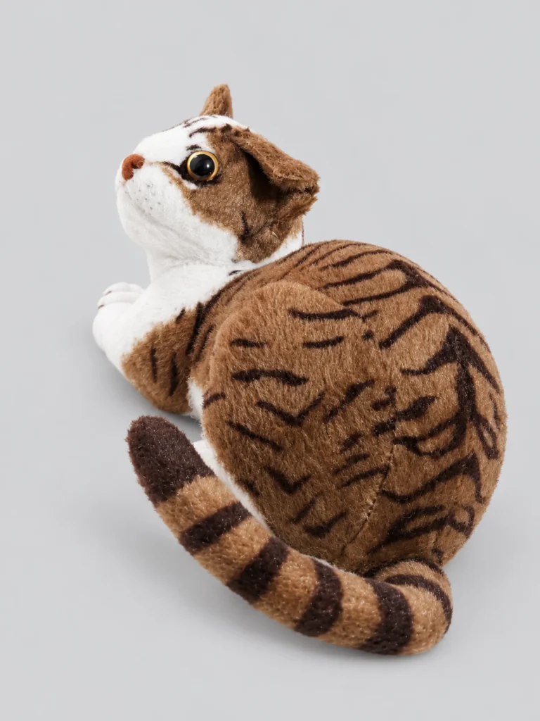 Brown Tabby Plush Cat Look