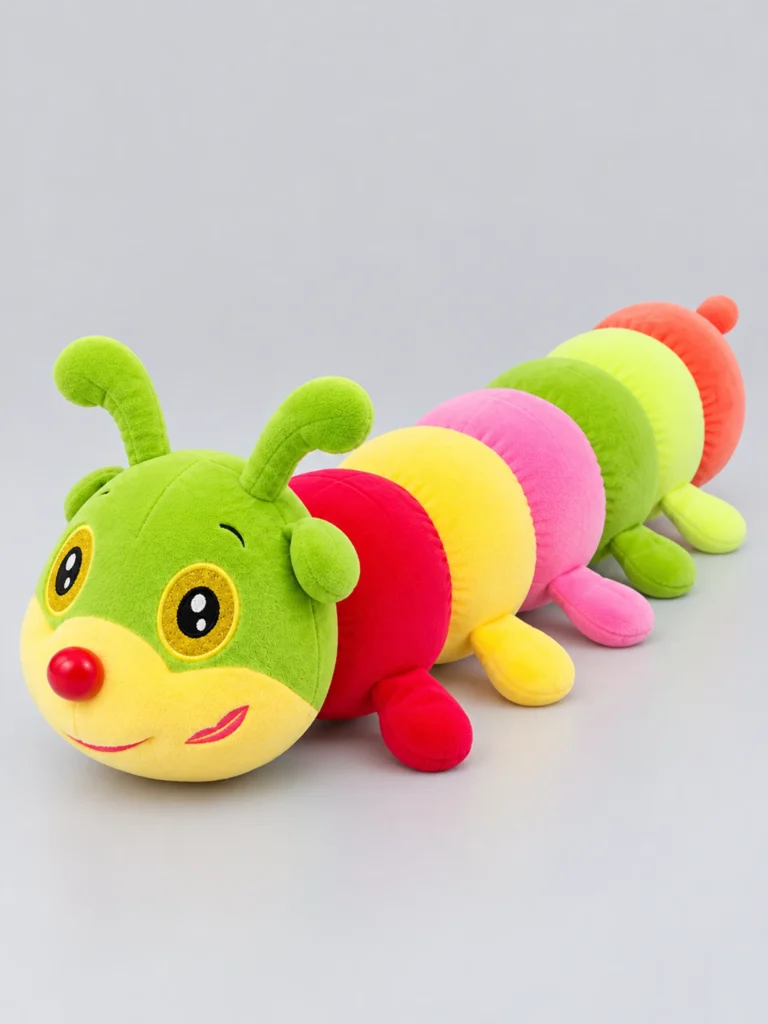 Colourful Plush Caterpillar Toy1